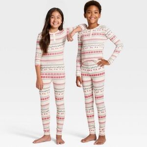 Kids' "Let it Snow" Fair Isle Cozy Pajama Set
- Wondershop™ Cream Size 8